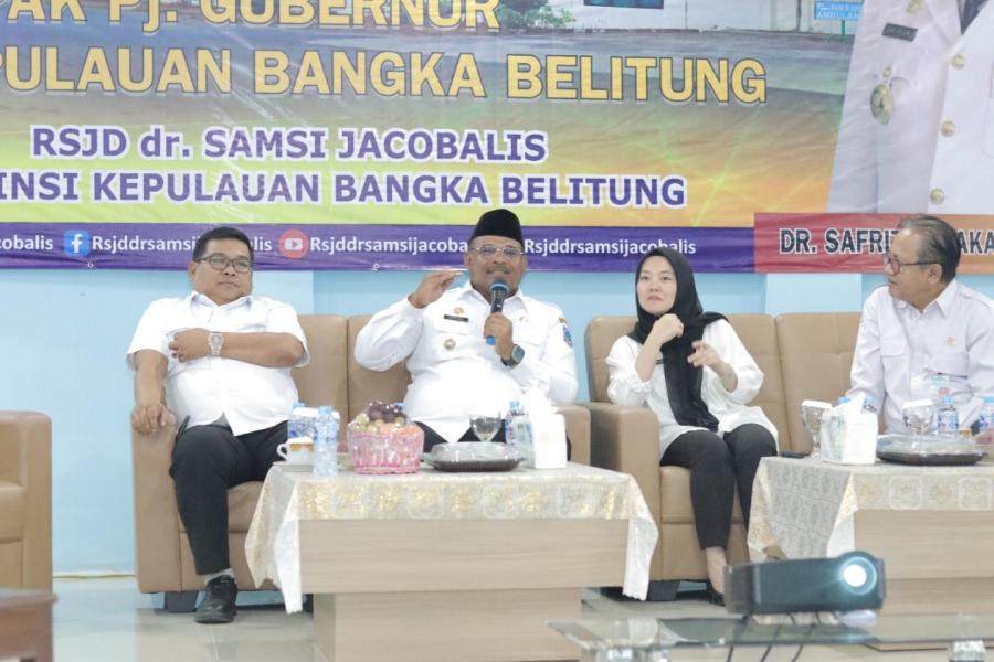 Audiensi dengan SDM di RSJ dr. Samsi Jacobalis, Pj Gubernur Safrizal ZA Berikan Masukan Positif