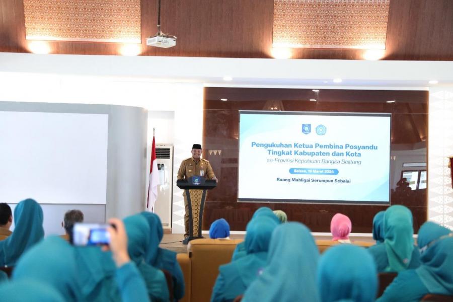 Ini Harapan Pj Gubernur Kepada Ketua Pembina Posyandu Kabupaten/kota