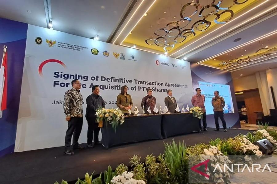 MIND ID Resmi Akuisisi 14 Persen Saham PT Vale Indonesia