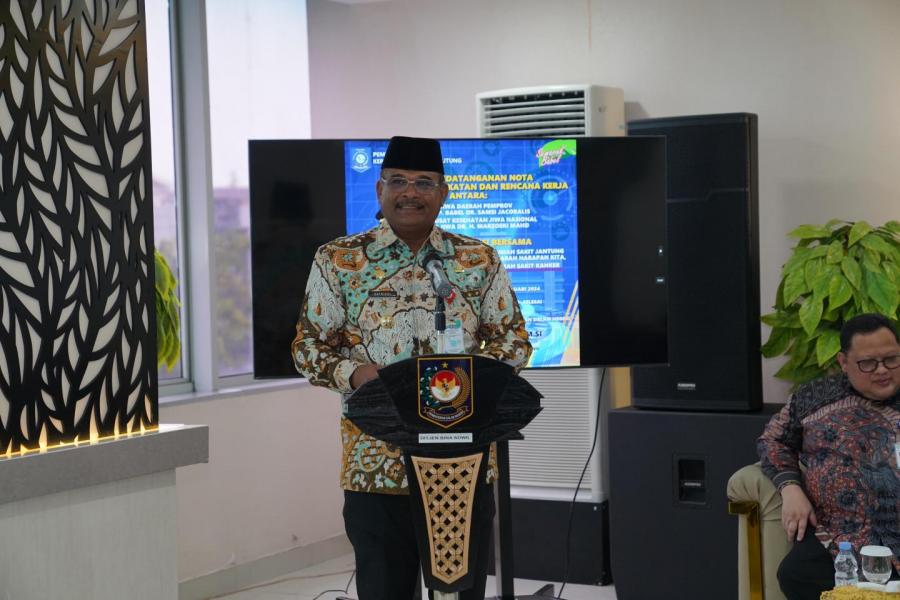 Pemprov Kep Babel Jalin Kerja Sama Jejaring Pengampuan Layanan Kesehatan Jiwa