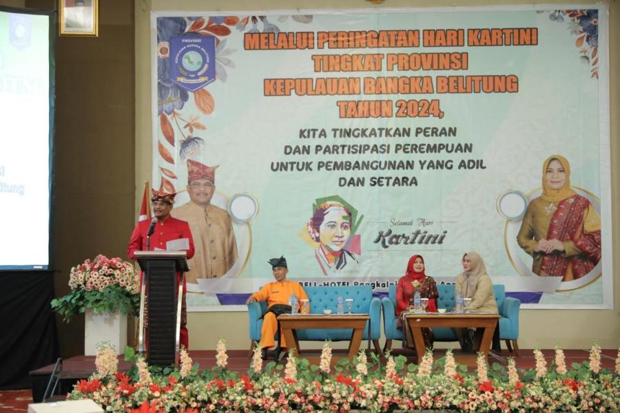Pj Gubernur Safrizal Hadiri Puncak Peringatan Hari Kartini 2024