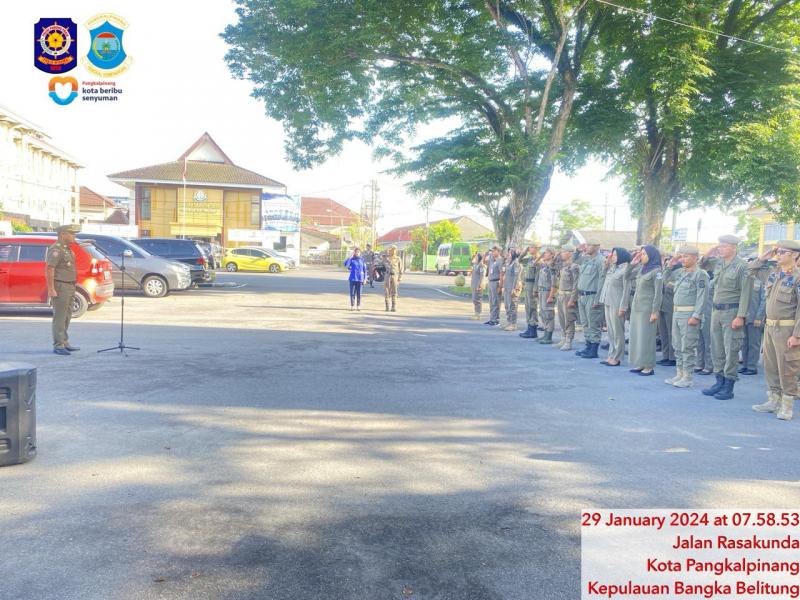 Pol PP Kota Pangkalpinang Harap Caleg Sadar Turunkan Baleho