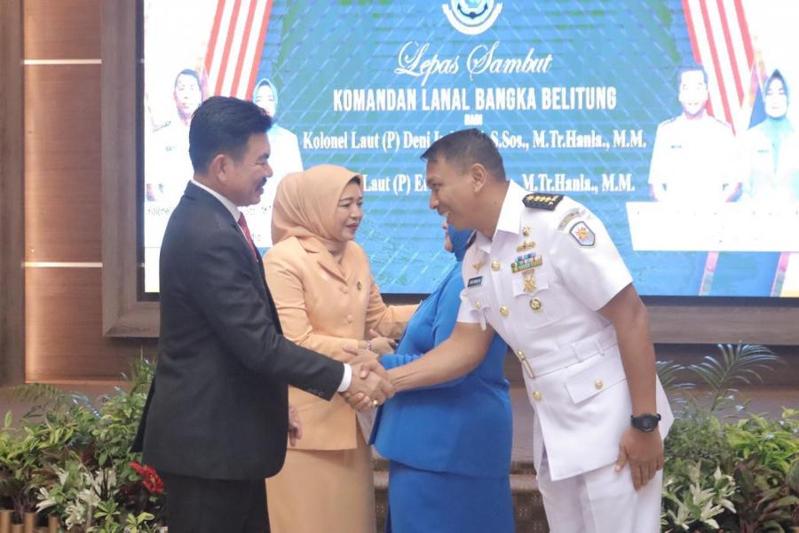 Sekda Naziarto : Selamat Datang Danlanal Kolonel Laut (P) Erwin Herdianto