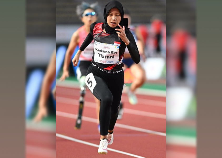 Sprinter Karisma Evi Tiarani Pecahkan Rekor Dunia Para Atletik