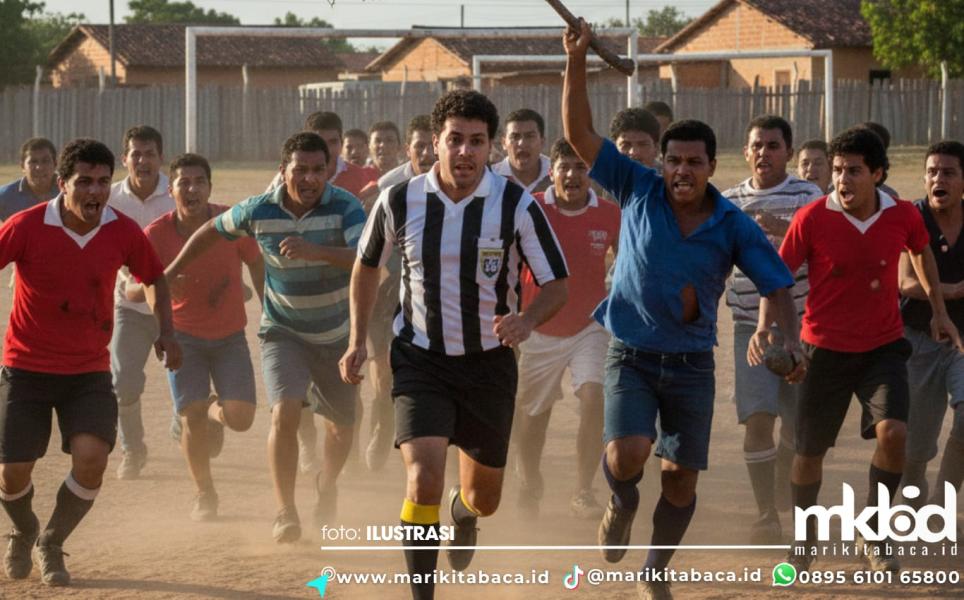 Gambar Wasit Disiksa dan Dimutilasi di Atas Lapangan
